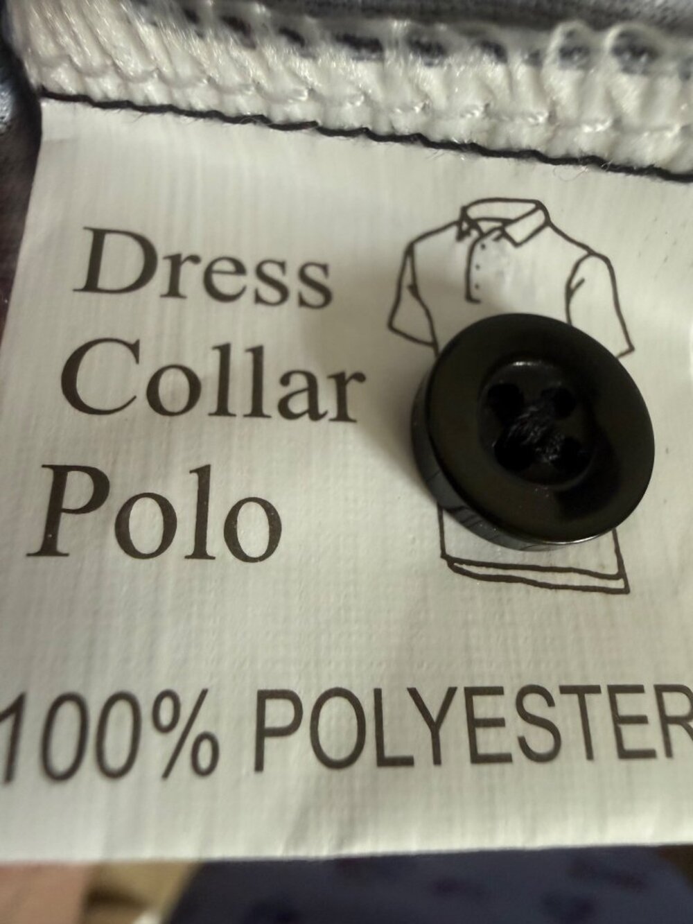 Collars & Co. Mens Black/White Checkered Dress golf Polo Shirt Size Large - Picture 8 of 9